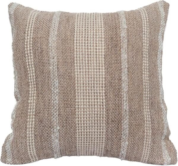 Striped Woven Cushion Covers 45x45 cm – Decorative Throw Pillow Covers for Sofa, Couch, or Bed